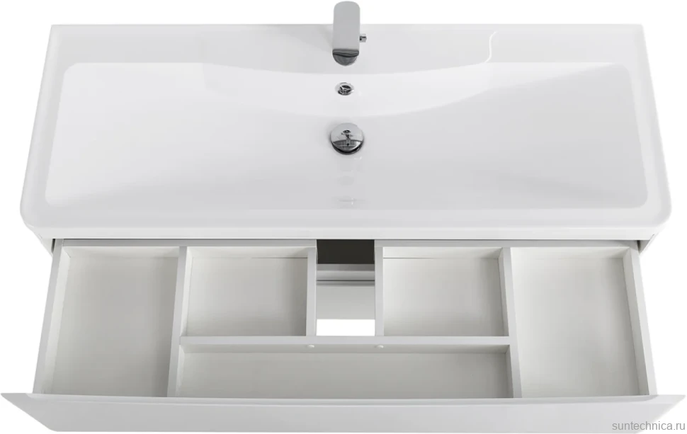 Тумба с раковиной BelBagno Acqua 120 подвесная, bianco lucido, белая глянцевая раковина