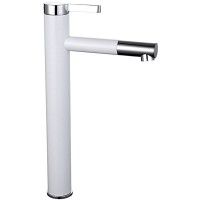 Смеситель для раковины Frap H52 F1052-15 белый, хром