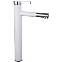 Смеситель для раковины Frap H52 F1052-15 белый, хром Смеситель для раковины Frap H52 F1052-15 белый, хром