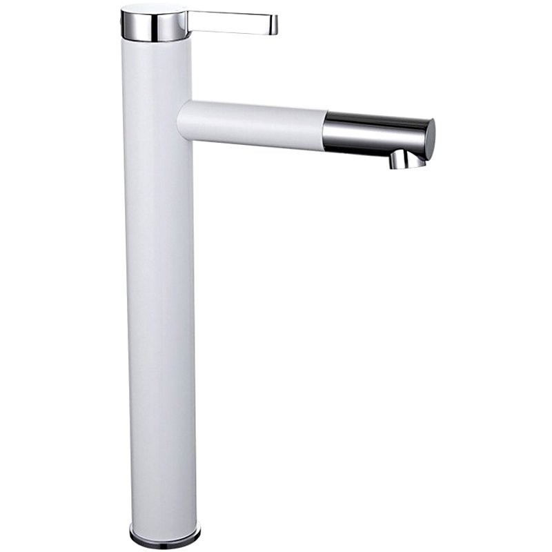 Смеситель для раковины Frap H52 F1052-15 белый, хром