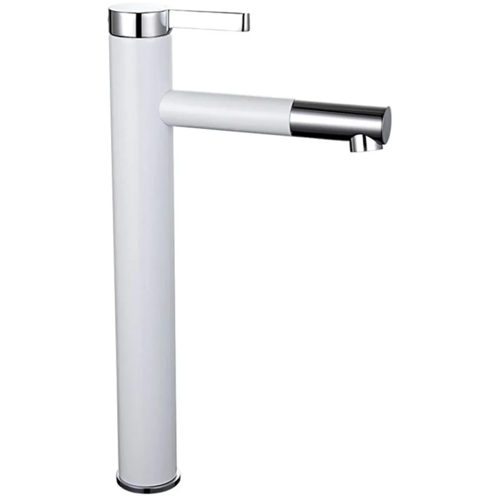 Смеситель для раковины Frap H52 F1052-15 белый, хром