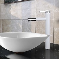 Смеситель для раковины Frap H52 F1052-15 белый, хром