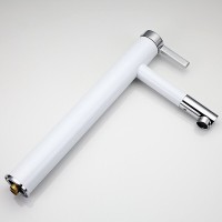 Смеситель для раковины Frap H52 F1052-15 белый, хром