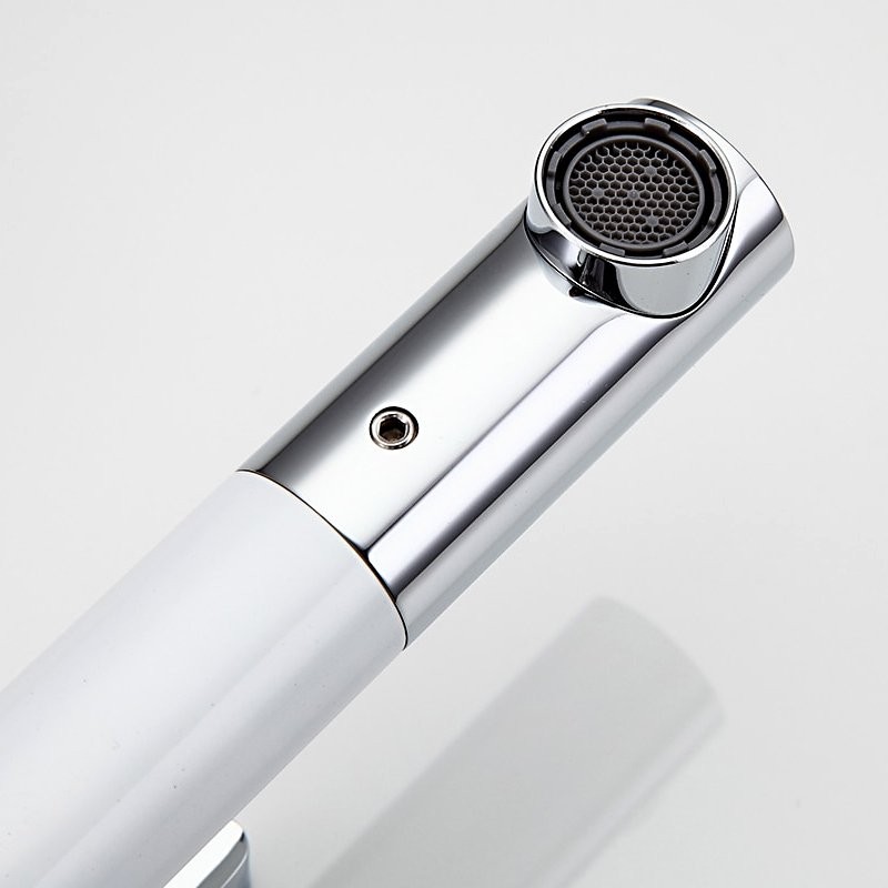 Смеситель для раковины Frap H52 F1052-15 белый, хром