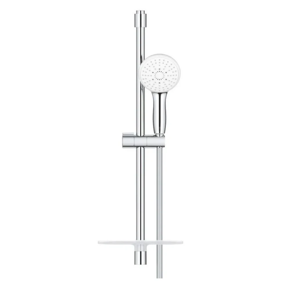Душевой гарнитур GROHE Tempesta 110 со штангой 60 см и полочкой, хром (27600003)