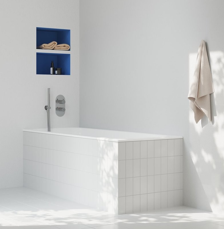 Термостатический смеситель встраиваемый Ravak Espirit ES 063.00CR.O2.RB07C С ВНУТРЕННЕЙ ЧАСТЬЮ, для ванны с душем, хром