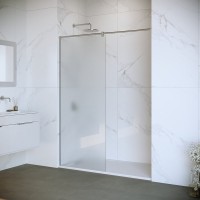 Душевая перегородка RGW Walk In WA-033 90 см, профиль матовый хром, стекло матовое-сатинат