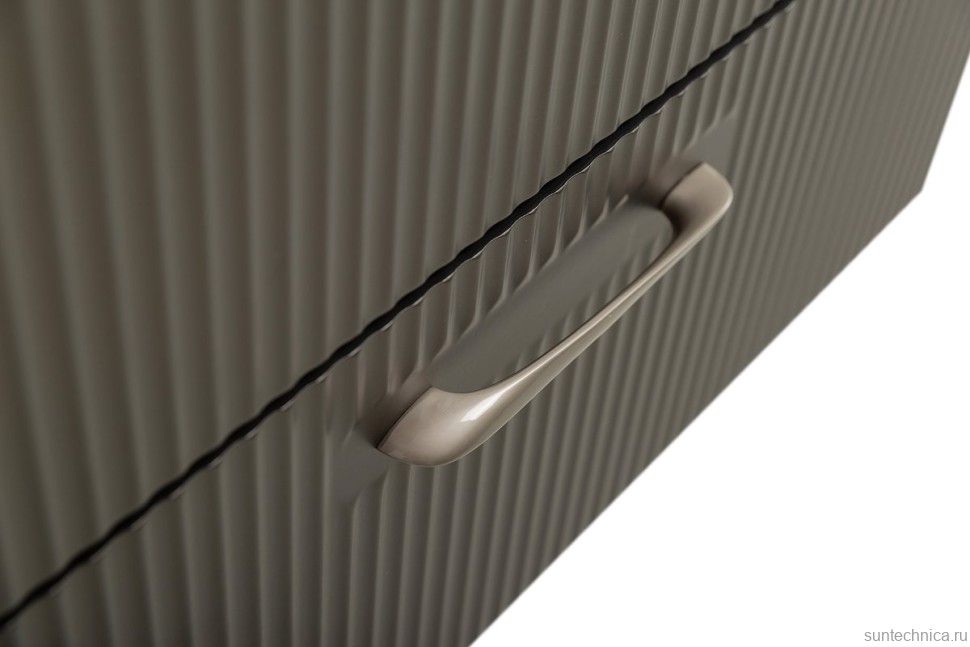 Тумба с раковиной BelBagno Due 80 подвесная, 2 ящика, оружейная сталь