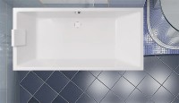 Акриловая ванна Vagnerplast Cavallo 190x90 см, пристенная, ультрабелая, на ножках