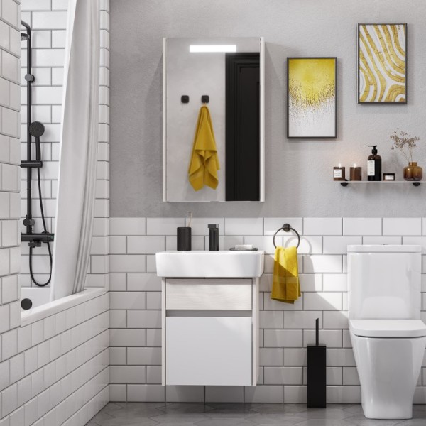 Мебель для ванной комнаты AQUATON Верди PRO 50 ясень фабрик