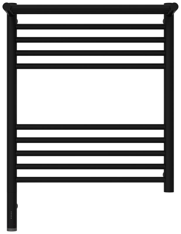 Полотенцесушитель электрический Сунержа Богема 3.1 31-6006-6050 70x55 см, подключение слева, темный титан муар, лесенка, с полкой