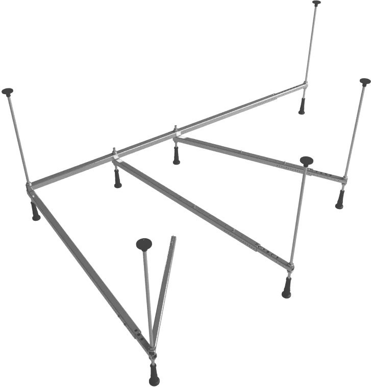Акриловая ванна Lavinia Boho Bell Pro R 150x100 см, угловая, правая, встраиваемая, белая, асимметричная, с каркасом, с сиденьем, подголовник справа