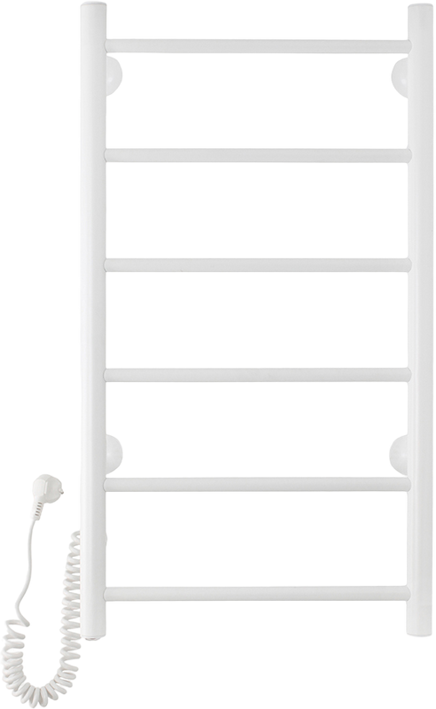Полотенцесушитель электрический Domoterm Аврора DMT 109-6 40х80, белый, L