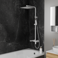 Душевая стойка D&K Bayern.Liszt DA1513708A04 матовая белая