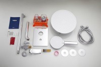 Душевой комплект Haiba HB80553 С ВНУТРЕННЕЙ ЧАСТЬЮ, хром