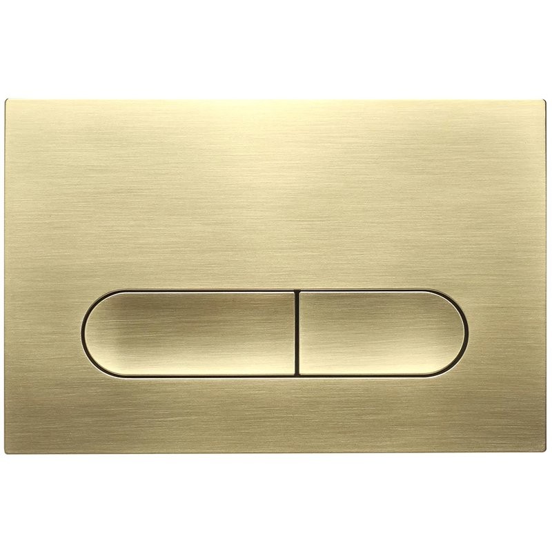 Кнопка смыва для унитаза Veconi Flush V3 пластик, цвет золото брашинг