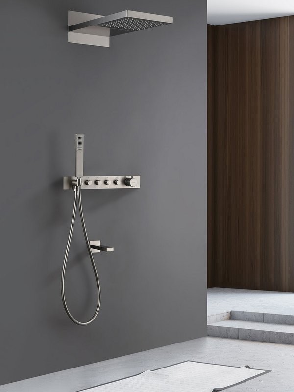 Душевой комплект Abber Rund AF8753SP С ВНУТРЕННЕЙ ЧАСТЬЮ, сатин