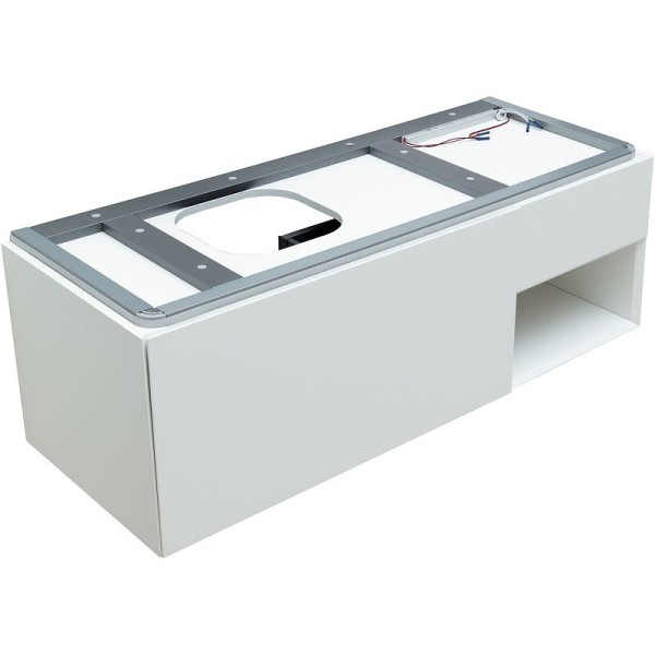 Тумба под раковину Allen Brau Infinity 120 1+1 L подвесная, белый матовый