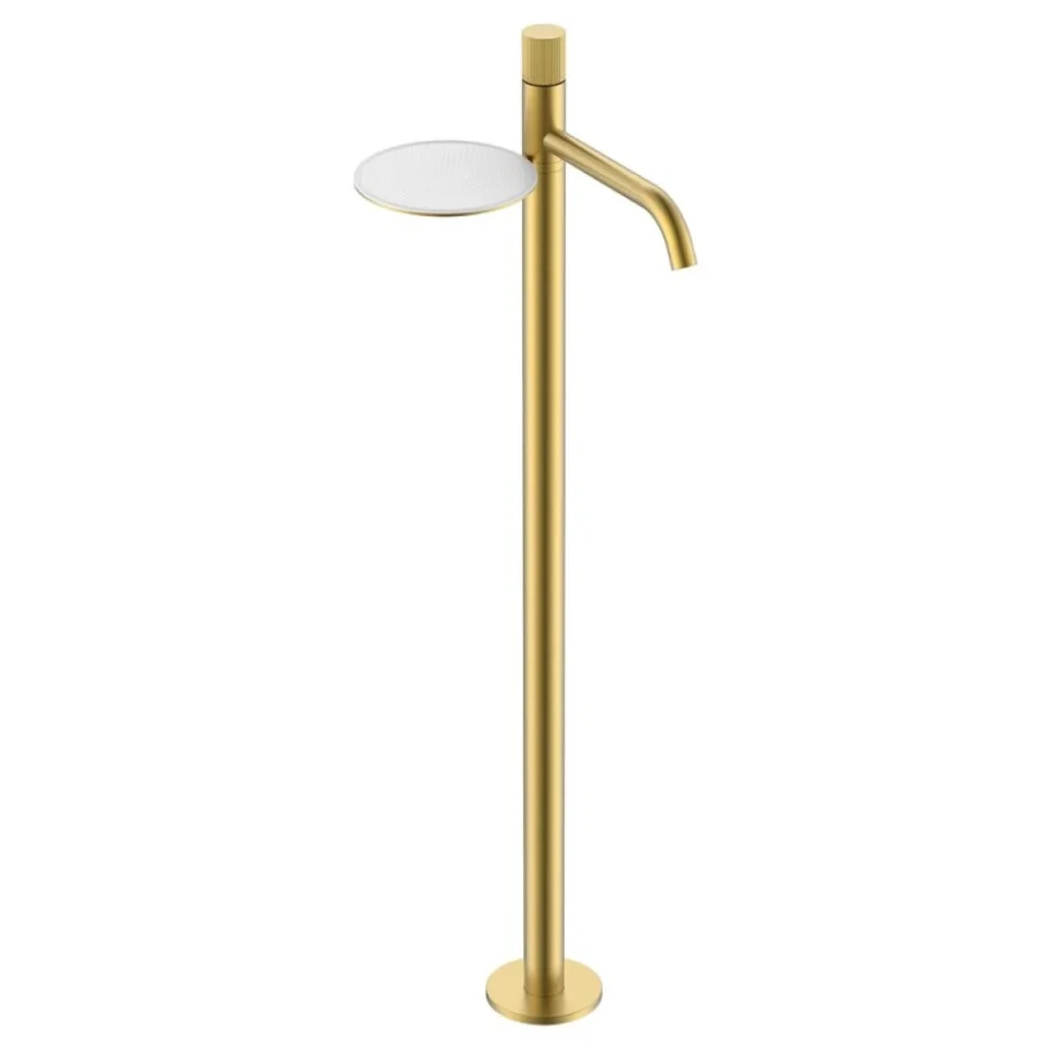 Напольный смеситель для раковины Boheme Stick 120-MG.3 matt gold linea