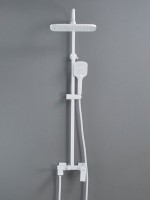 Душевая система / Тропический душ со смесителем Shevanik S4136C, белый