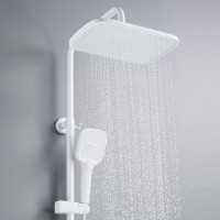 Душевая система / Тропический душ со смесителем Shevanik S4136C, белый