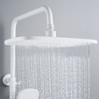 Душевая система / Тропический душ со смесителем Shevanik S4136C, белый