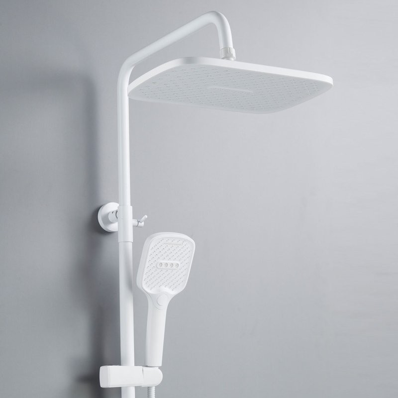 Душевая система / Тропический душ со смесителем Shevanik S4136C, белый