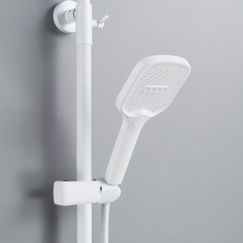 Душевая система / Тропический душ со смесителем Shevanik S4136C, белый