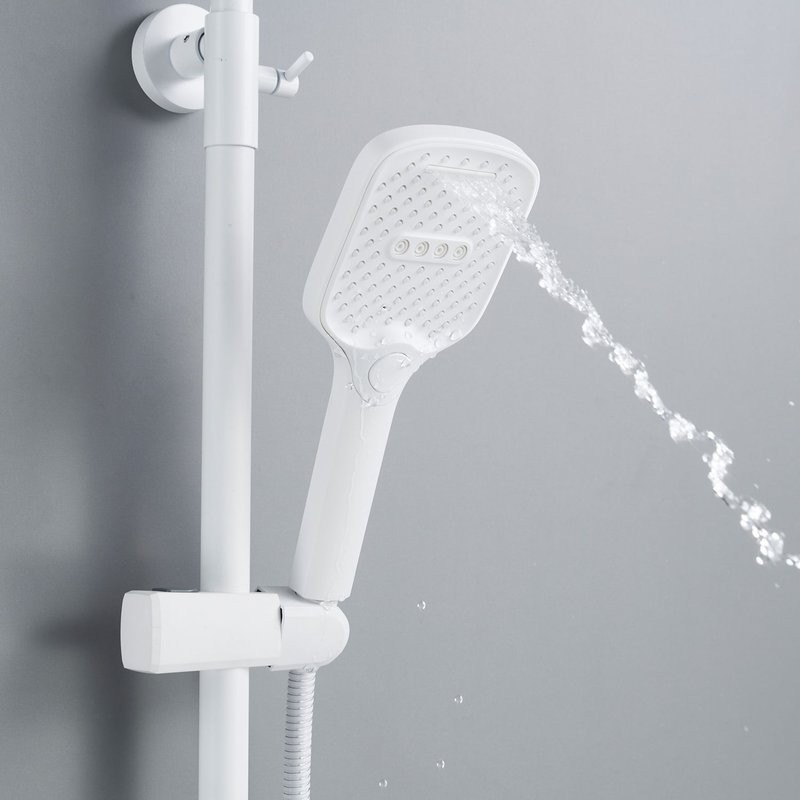 Душевая система / Тропический душ со смесителем Shevanik S4136C, белый