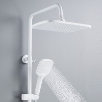 Душевая система / Тропический душ со смесителем Shevanik S4136C, белый