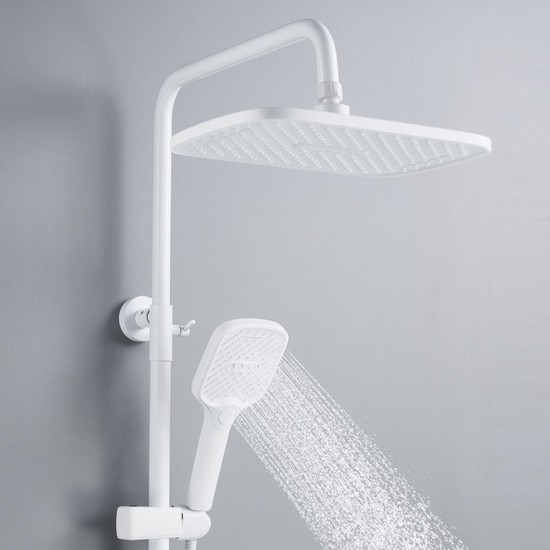 Душевая система / Тропический душ со смесителем Shevanik S4136C, белый