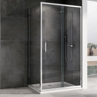 Душевой уголок Abber Schwarzer Diamant AG301205-S805 120х80, профиль хром, стекло прозрачное