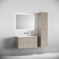 Мебель для ванной комнаты Sancos Snob T 90 подвесная, beige soft, раковина СN7019wx