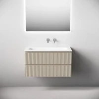 Мебель для ванной комнаты Sancos Snob T 90 подвесная, beige soft, раковина СN7019wx