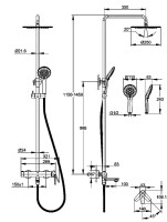 Душевая стойка Cersanit Модуо (Moduo) 64314 хром