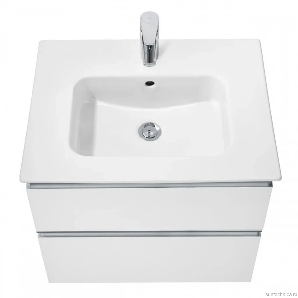 Тумба с раковиной Roca The Gap 60 2 ящика, белый глянец, раковина 32799E000