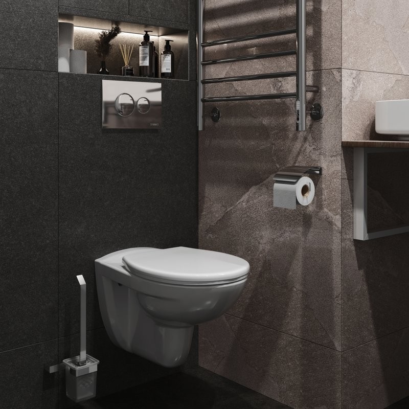 Кнопка смыва для унитаза DIWO 7312 пластик, цвет хром