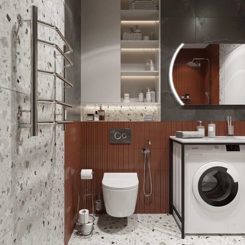 Кнопка смыва для унитаза DIWO 7312 пластик, цвет хром