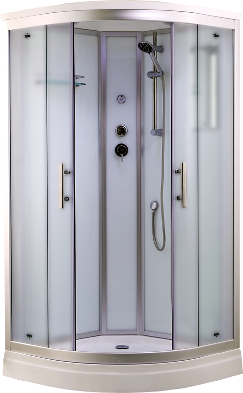 Душевая кабина Timo Standart T-6609SF Silver Fabric с низким поддоном, профиль хром