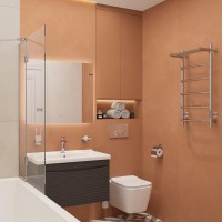 Полотенцесушитель электрический EWRIKA Сафо FT 80х40, с полкой, хром