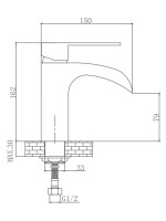 Смеситель для раковины Haiba HB13505 хром