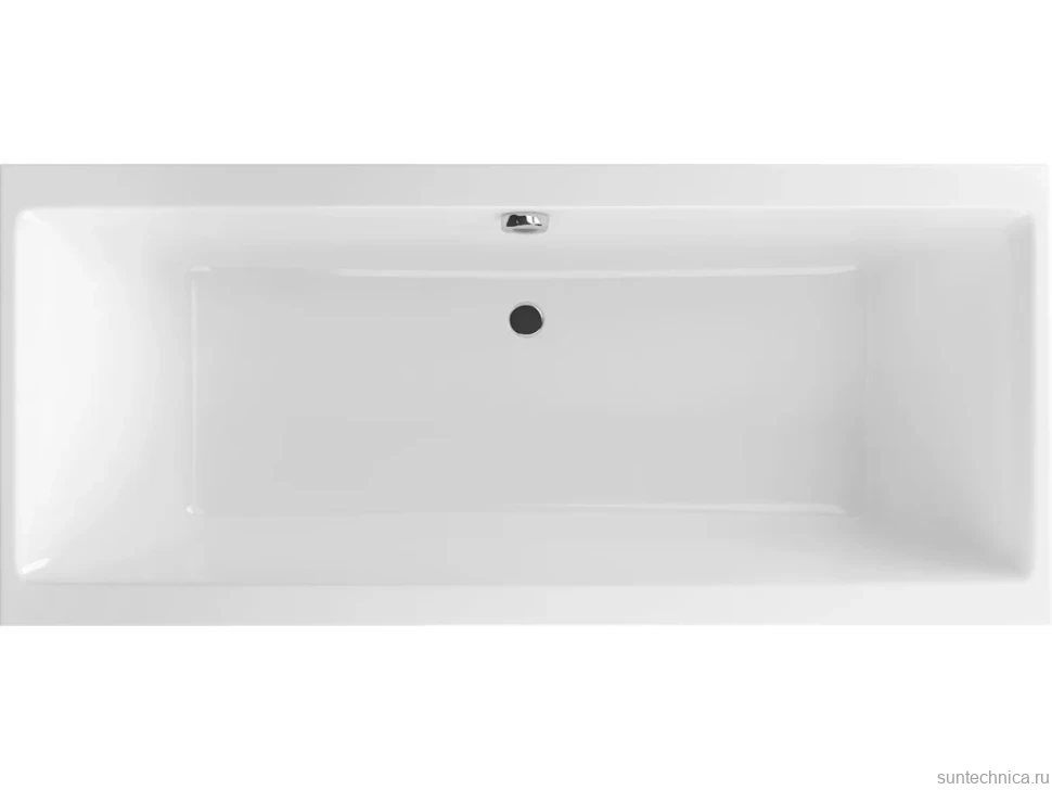 Акриловая ванна Excellent Pryzmat 170x75 см, встраиваемая, белая, на ножках
