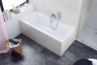 Акриловая ванна Excellent Pryzmat 170x75 см, встраиваемая, белая, на ножках