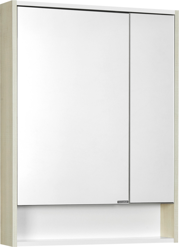 Зеркало-шкаф AQUATON Рико 65 белое, ясень фабрик