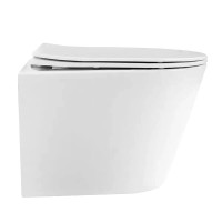 Унитаз подвесной Abber Bequem AC1102T безободковый, с микролифтом, белый