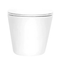 Унитаз подвесной Abber Bequem AC1102T безободковый, с микролифтом, белый