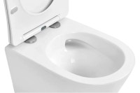 Унитаз подвесной Abber Bequem AC1102T безободковый, с микролифтом, белый