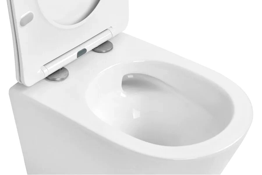 Унитаз подвесной Abber Bequem AC1102T безободковый, с микролифтом, белый