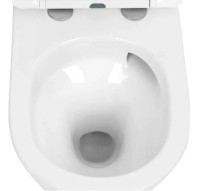 Унитаз подвесной Abber Bequem AC1102T безободковый, с микролифтом, белый