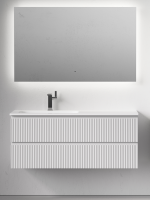 Мебель для ванной комнаты Sancos Snob R 120 L подвесная, bianco